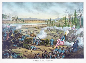Battle of Stones River, pub. Kurz & Allison, 1891